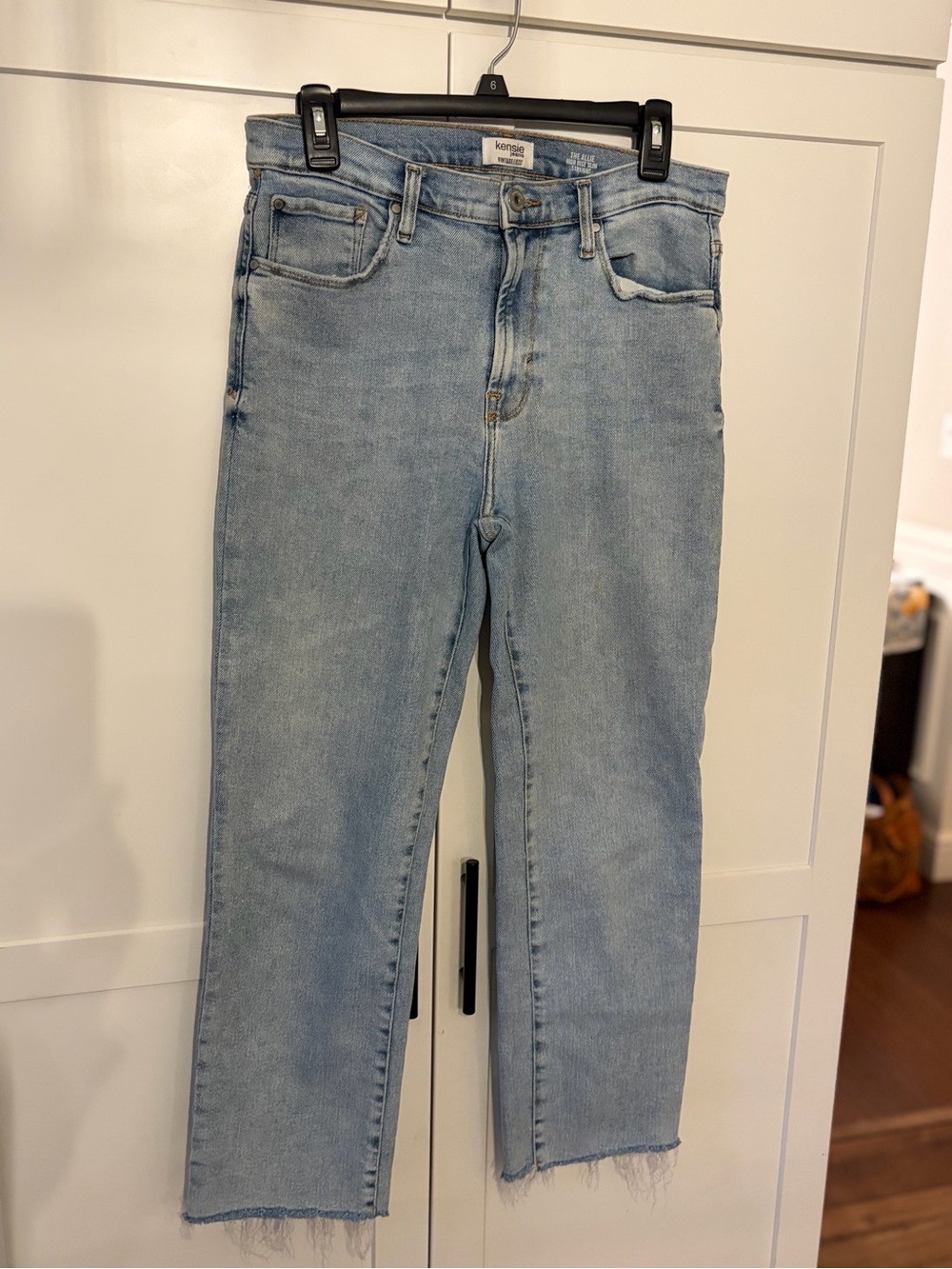 Light Blue Straight Leg Jeans